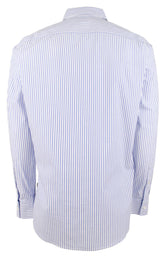 Michael Kors Men's Stretch Striped Slim Fit Long Sleeve Shirt